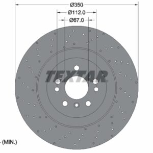 Disc frână TEXTAR 92254405