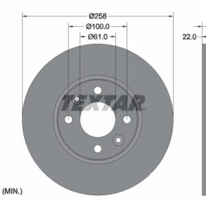 Disc frână TEXTAR 92241503