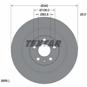 Disc frână TEXTAR 92304503