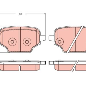 Plăcuțe de frână TRW MOTO GDB2410
