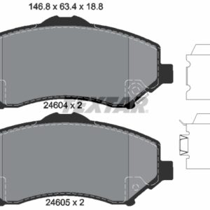 Plăcuțe de frână TEXTAR 2460401