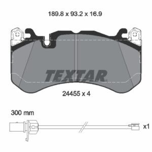 Plăcuțe de frână TEXTAR 2445501