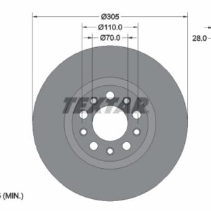 Disc frână TEXTAR 92326305