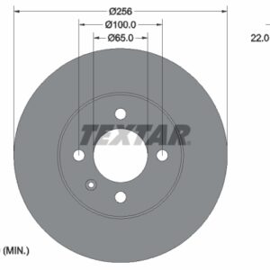 Disc frână TEXTAR 92287003