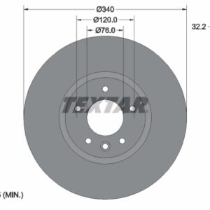 Disc frână TEXTAR 92230305