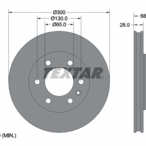 Disc frână TEXTAR 92301203