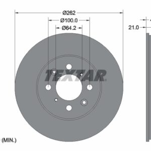 Disc frână TEXTAR 92060903
