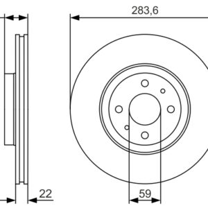 Disc frână BOSCH 0 986 479 S01
