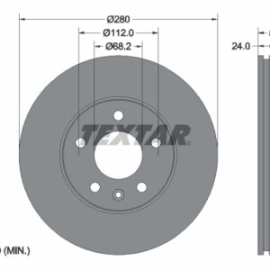 Disc frână TEXTAR 92083805