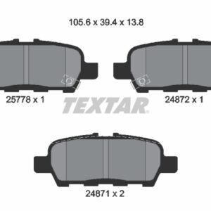 Plăcuțe de frână TEXTAR 2577801