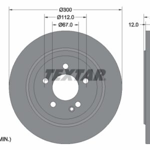 Disc frână TEXTAR 92272703
