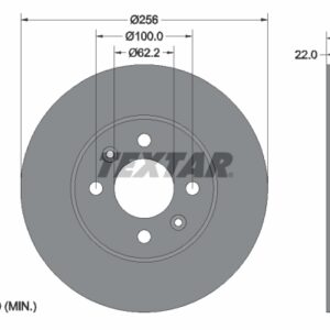 Disc frână TEXTAR 92164703