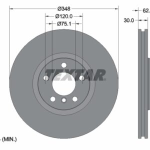 Disc frână TEXTAR 92160905