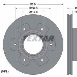 Disc frână TEXTAR 93191500