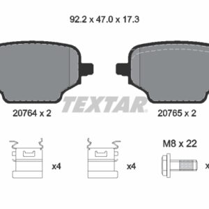 Plăcuțe de frână TEXTAR 2076401