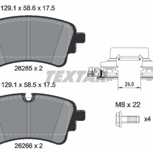 Plăcuțe de frână TEXTAR 2626501