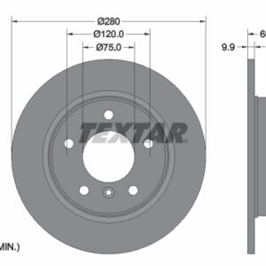 Disc frână TEXTAR 92055703