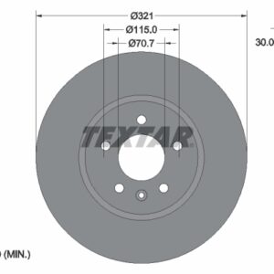 Disc frână TEXTAR 92256803