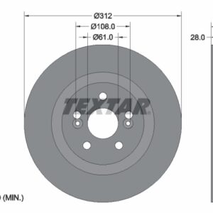 Disc frână TEXTAR 92167703
