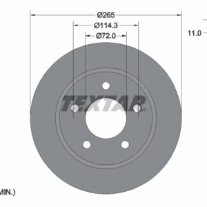 Disc frână TEXTAR 92130500