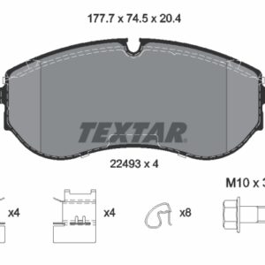 Plăcuțe de frână TEXTAR 2249301
