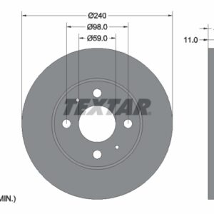 Disc frână TEXTAR 92061103
