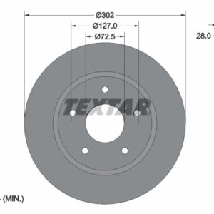 Disc frână TEXTAR 92181503