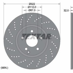 Disc frână TEXTAR 92163405