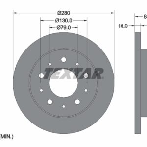 Disc frână TEXTAR 92116203