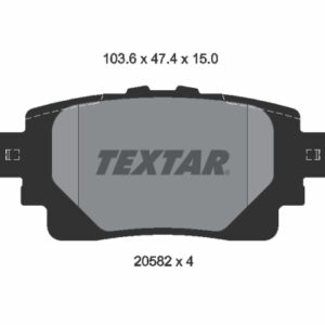 Plăcuțe de frână TEXTAR 2058201