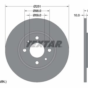 Disc frână TEXTAR 92034203