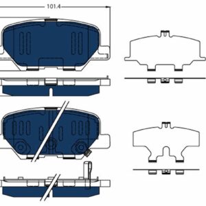Plăcuțe de frână TRW MOTO GDB3583BTE