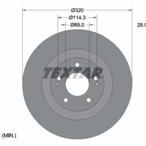 Disc frână TEXTAR 92306503