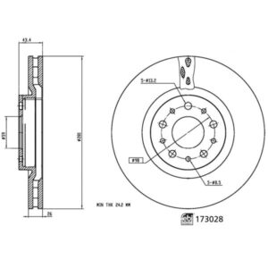 Disc frână FEBI FE173028