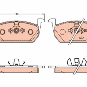 Plăcuțe de frână TRW MOTO GDB2266