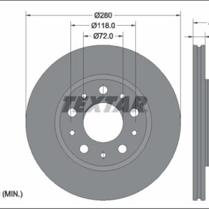 Disc frână TEXTAR 92344903