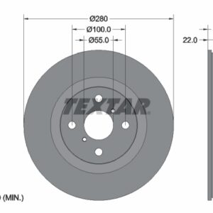 Disc frână TEXTAR 92287603