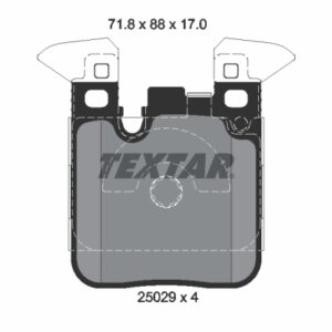 Plăcuțe de frână TEXTAR 2502902