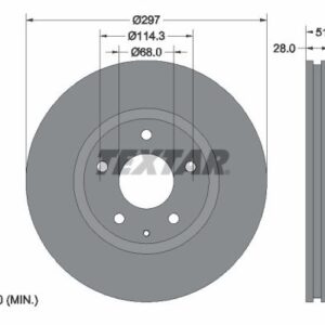 Disc frână TEXTAR 92257405