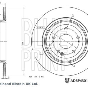 Disc frână BLUE PRINT ADBP430134