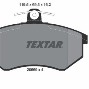 Plăcuțe de frână TEXTAR 2066904