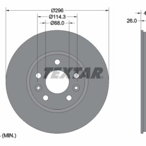Disc frână TEXTAR 92300703