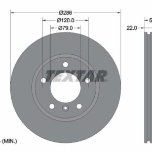 Disc frână TEXTAR 92055605