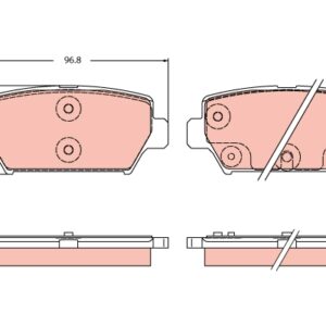 Plăcuțe de frână TRW MOTO GDB2435