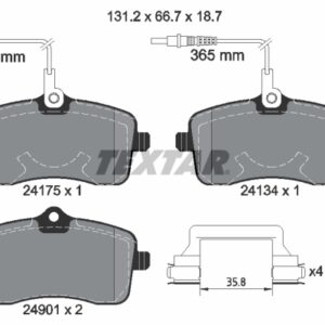 Plăcuțe de frână TEXTAR 2417501