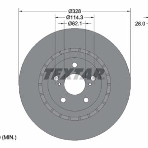 Disc frână TEXTAR 92259405