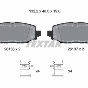 Plăcuțe de frână TEXTAR 2613601