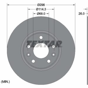 Disc frână TEXTAR 92195603