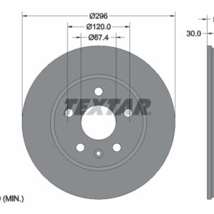Disc frână TEXTAR 92186905