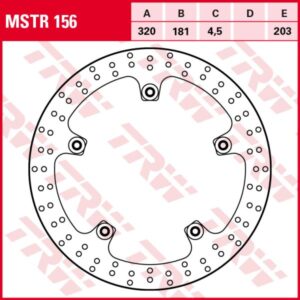 Disc frână TRW MOTO MSTR156